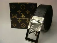 ceinture louis vuitton lv center marque 2011 nouveau-siver apparence noir cuir